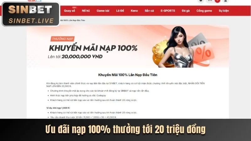 Thưởng nạp lại hàng ngày 666win